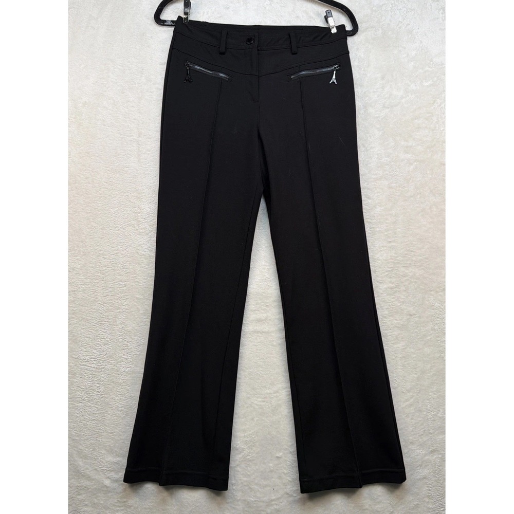 Karl Lagerfeld Paris Women's Black Slim Ankle‎ Pants Zip Pocket Stretch 2